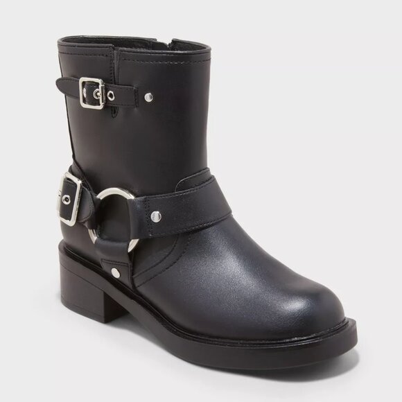 NEW Universal Thread™ Women's Connor Harness Buckle Ankle Boots 10W - Picture 1 of 7